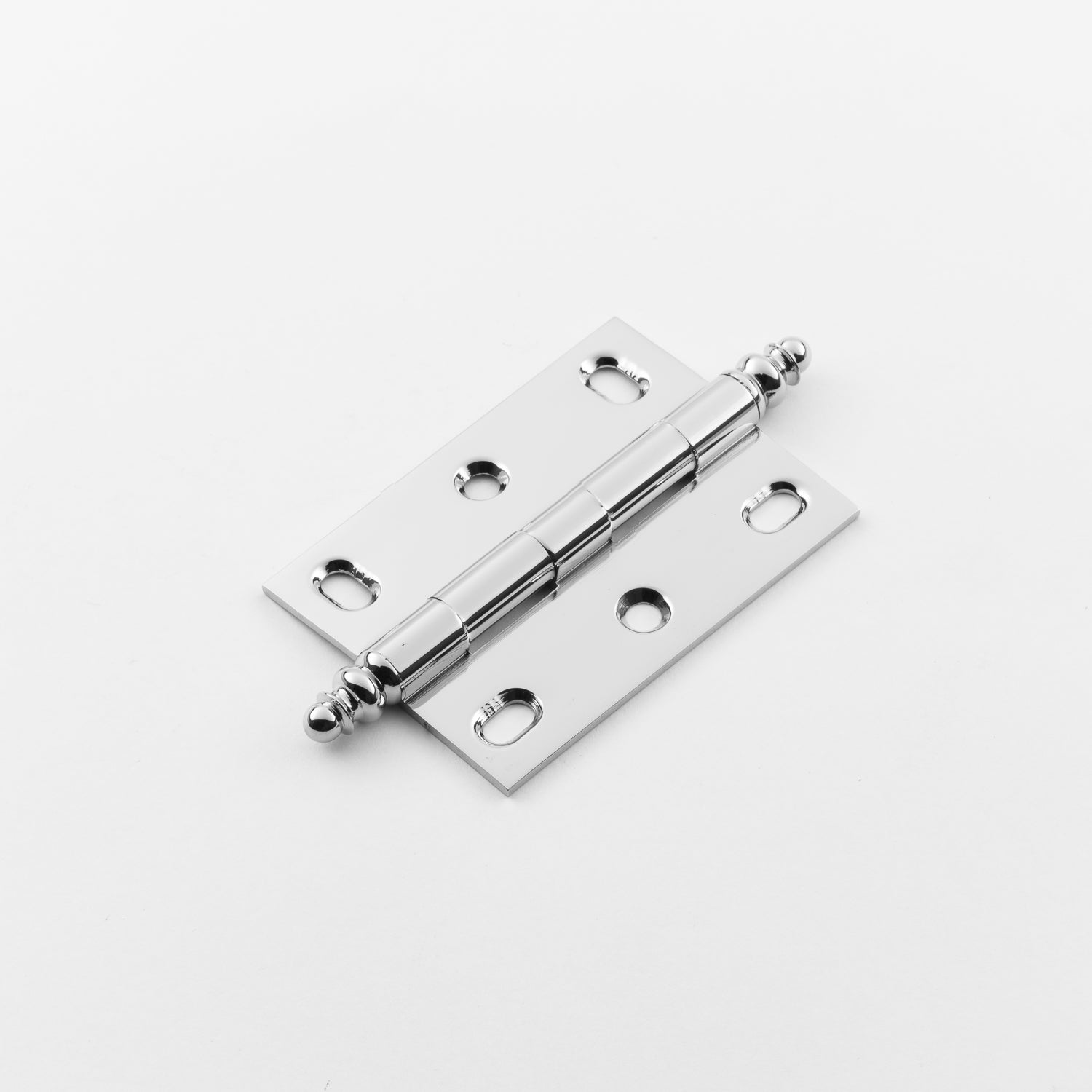 polished chrome hinge