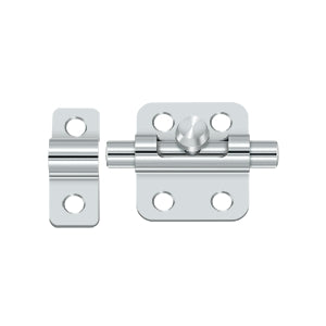 polished chrome barrel bolt