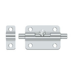 polished chrome barrel bolt