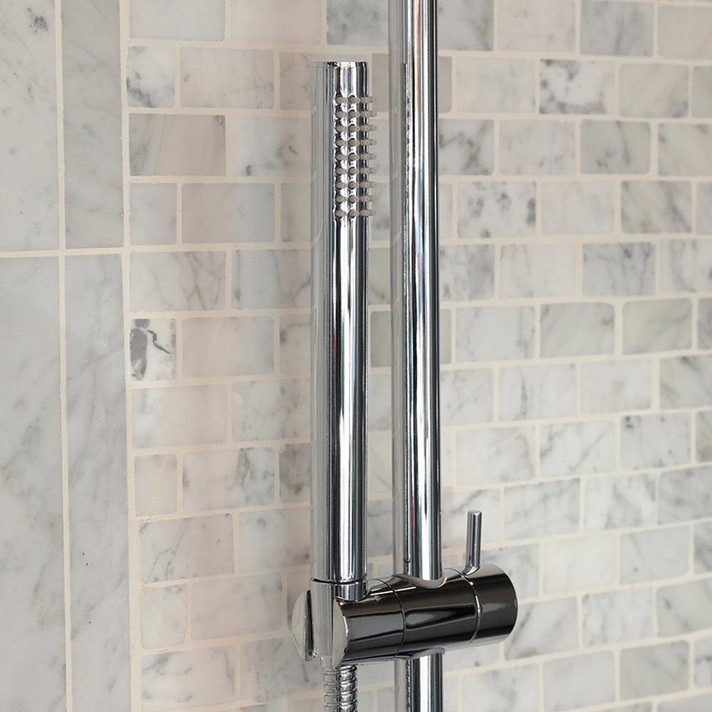 polished chrome hand shower