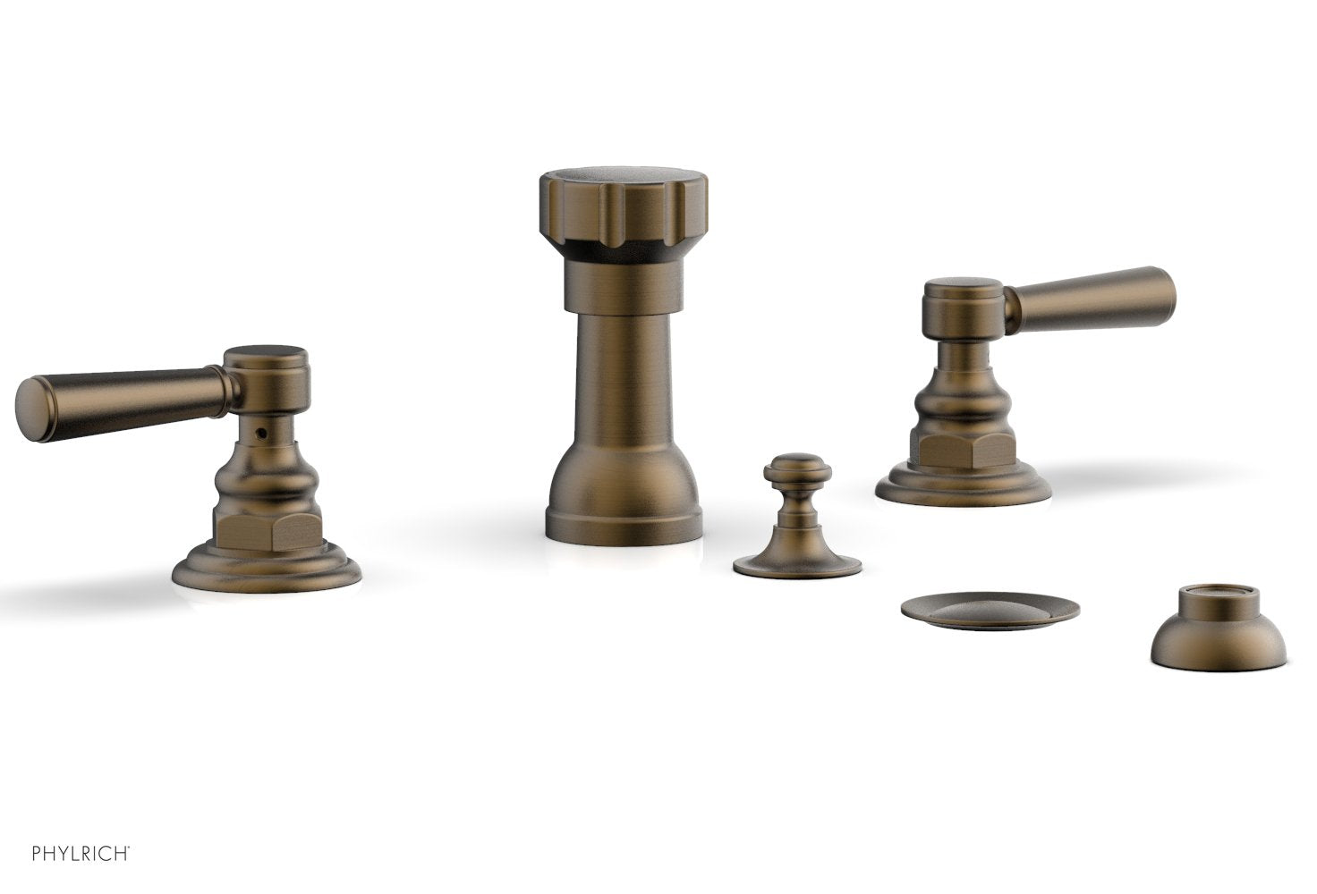 Phylrich HENRI Four Hole Bidet Set - Lever Handles