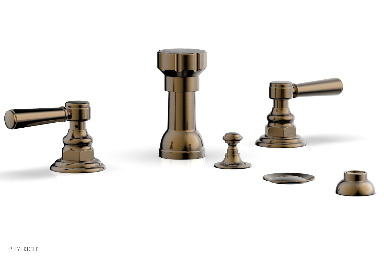 Phylrich HENRI Four Hole Bidet Set - Lever Handles