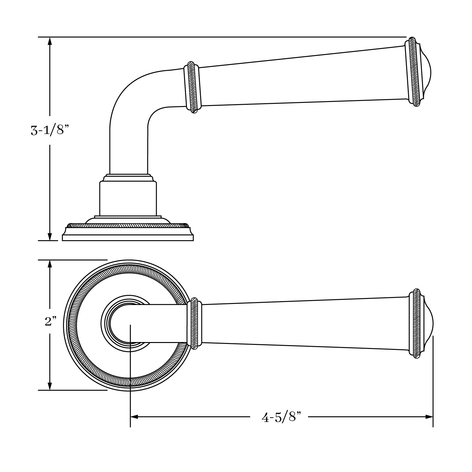 interior lever set