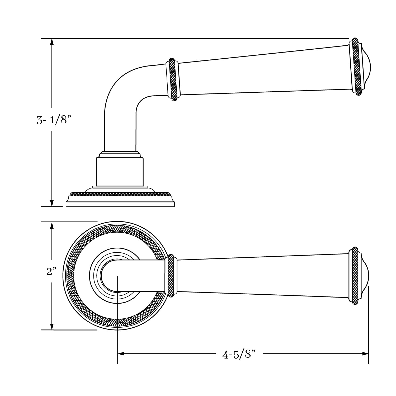 interior lever set
