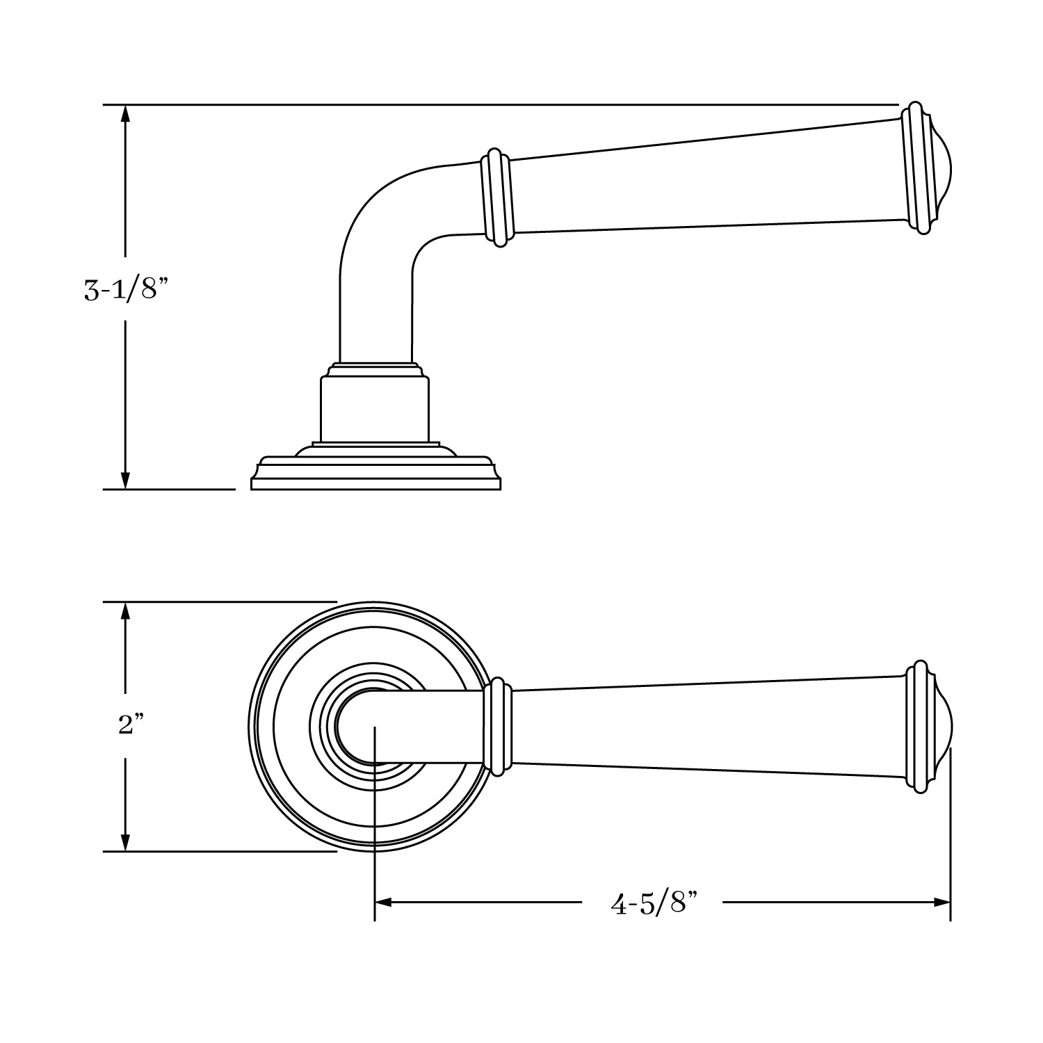 interior lever set