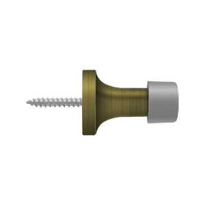 Deltana 1-3/8" Solid Brass Baseboard Door Bumper