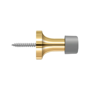 Deltana 1-3/8" Solid Brass Baseboard Door Bumper