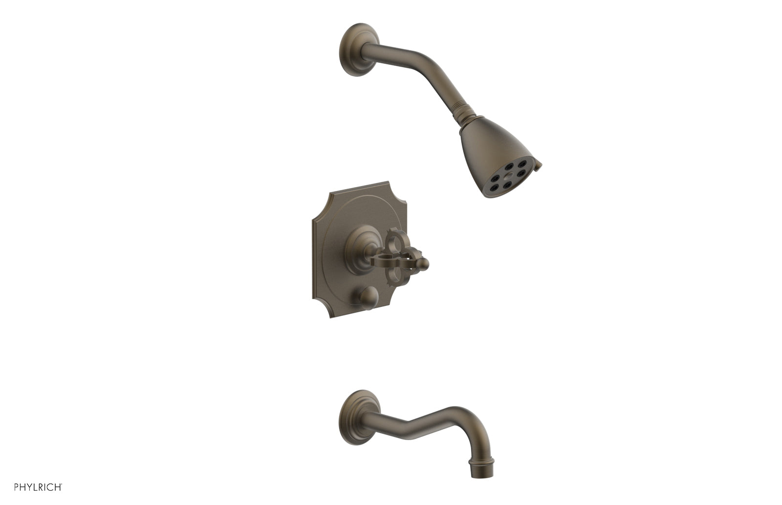 Phylrich COURONNE Pressure Balance Tub and Shower Set