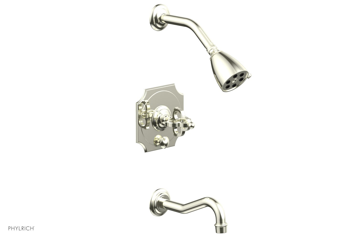 Phylrich COURONNE Pressure Balance Tub and Shower Set