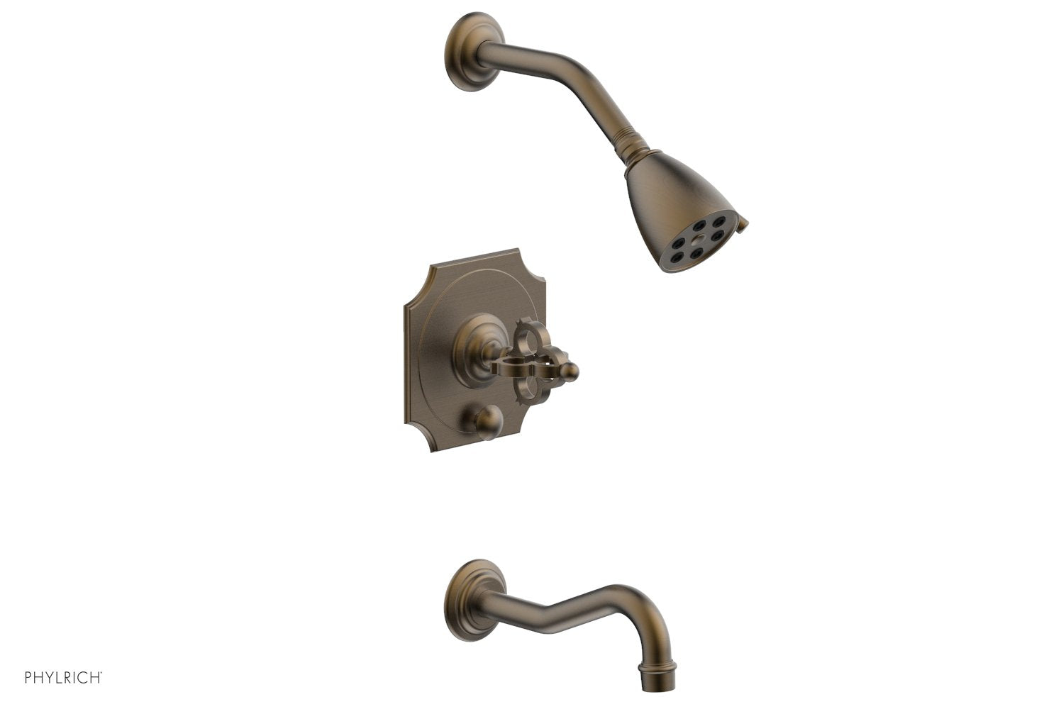 Phylrich COURONNE Pressure Balance Tub and Shower Set