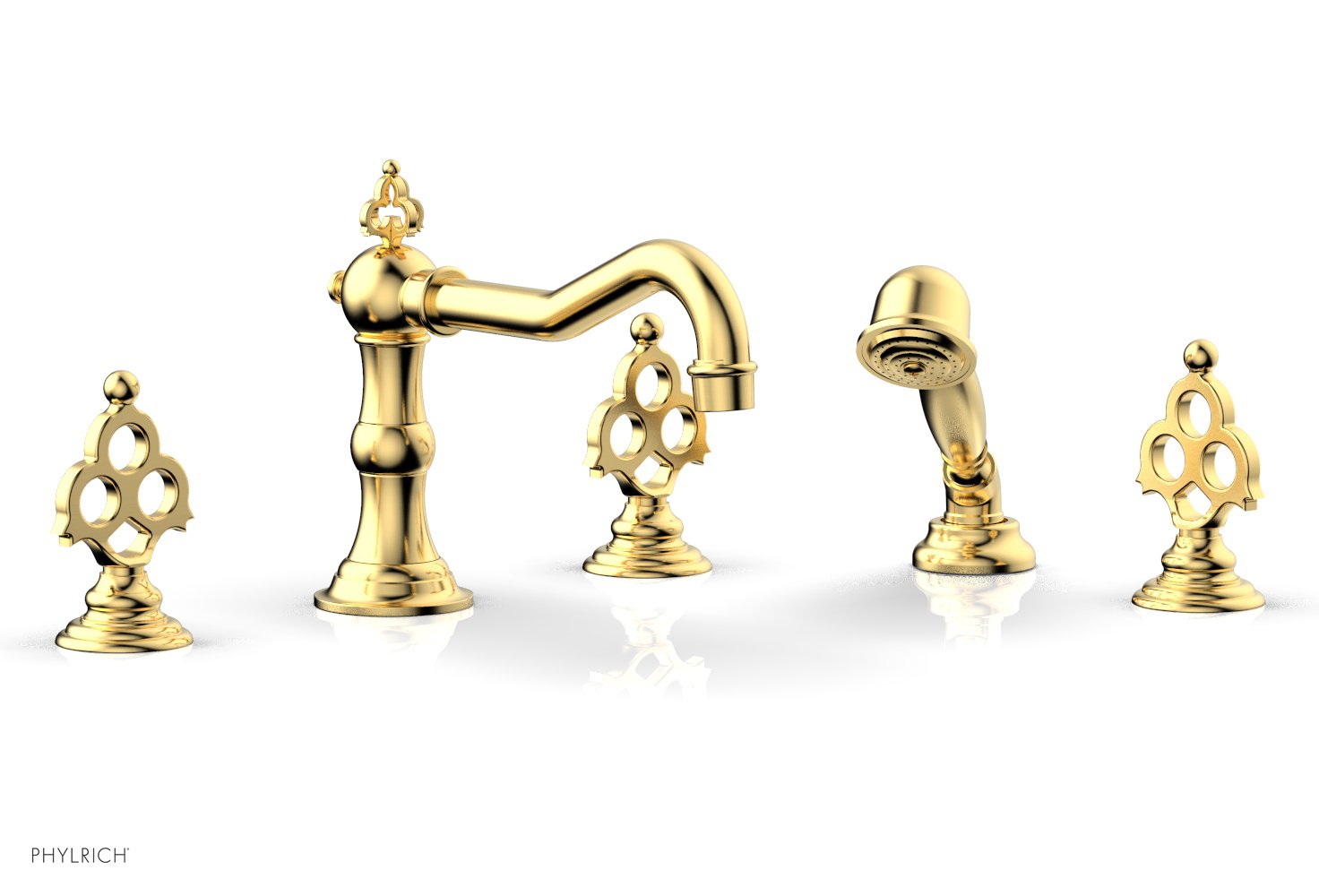 Phylrich MAISON Deck Tub Set with Hand Shower