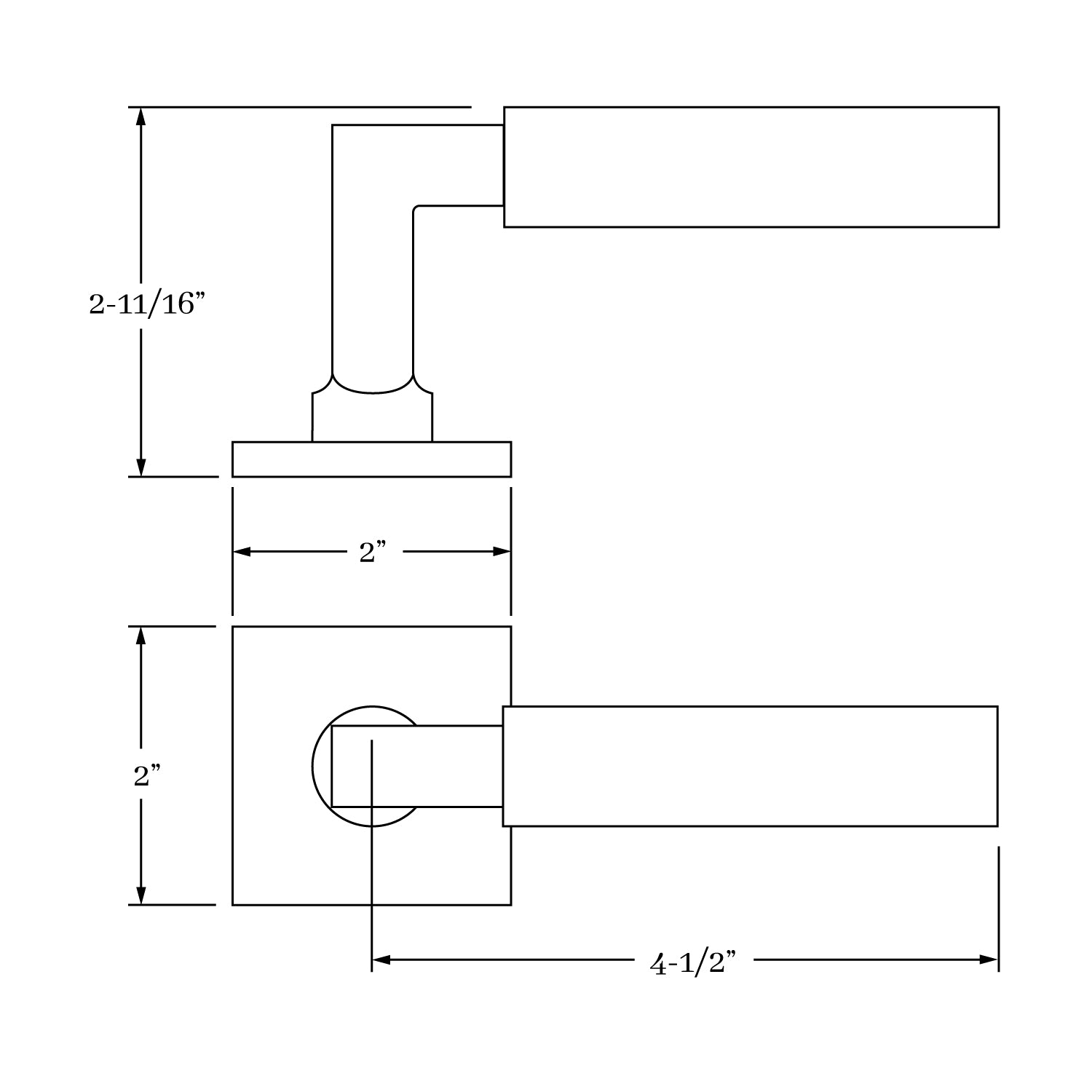 interior lever set