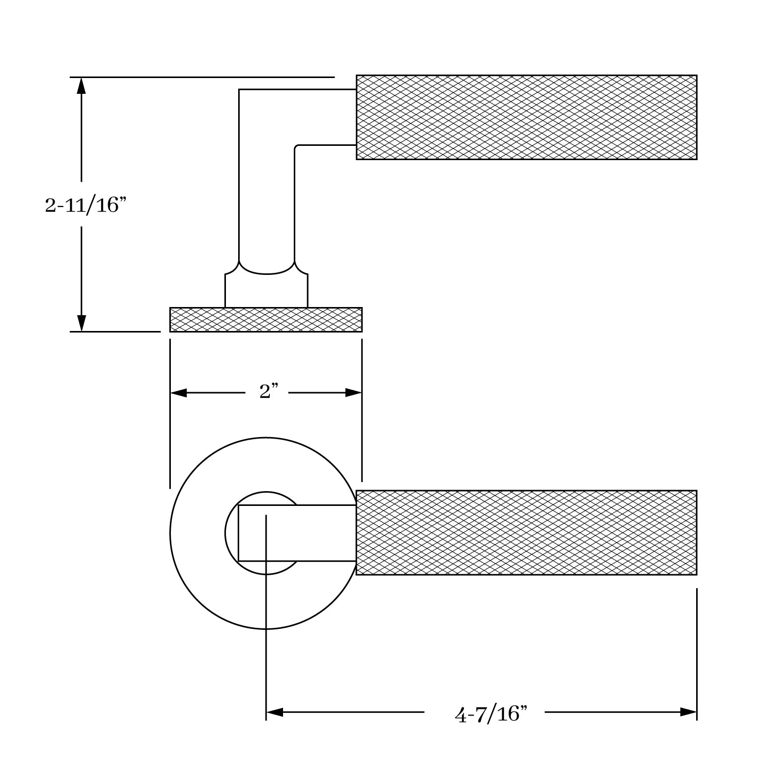 interior lever set