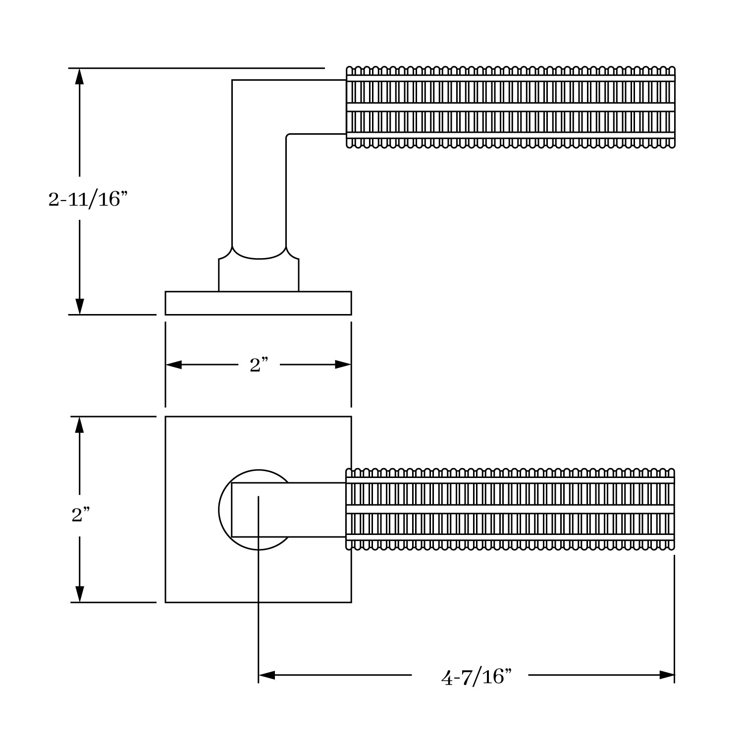 interior lever set