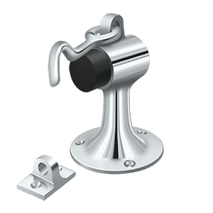 polished chrome floor mount bumper