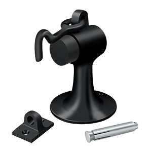 Deltana Solid Brass Cement Floor Mount Bumper with Holder
