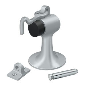 Deltana Solid Brass Cement Floor Mount Bumper with Holder