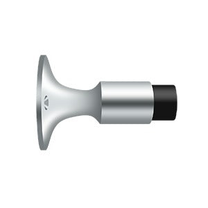 polished chrome wall mount bumper
