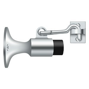 polished chrome wall mount bumper