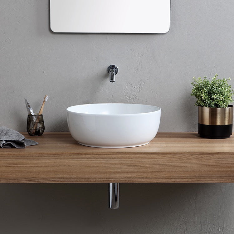 white bathroom sink