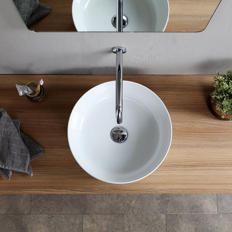 white bathroom sink