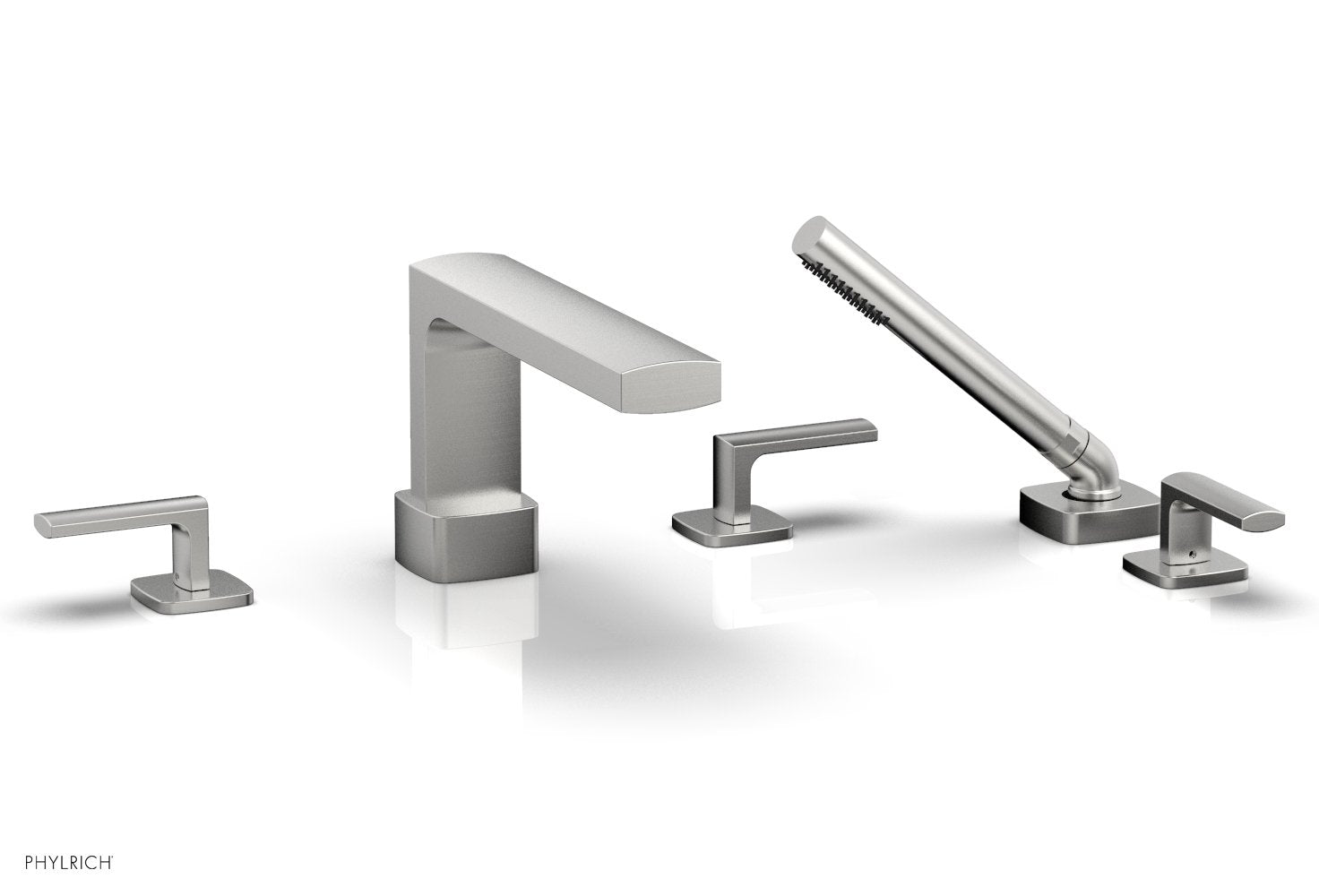 Phylrich RADI Deck Tub Set with Hand Shower - Lever Handles