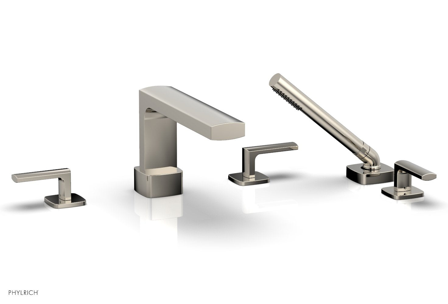Phylrich RADI Deck Tub Set with Hand Shower - Lever Handles