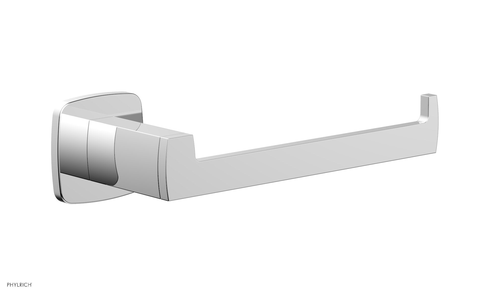 polished chrome towel bar