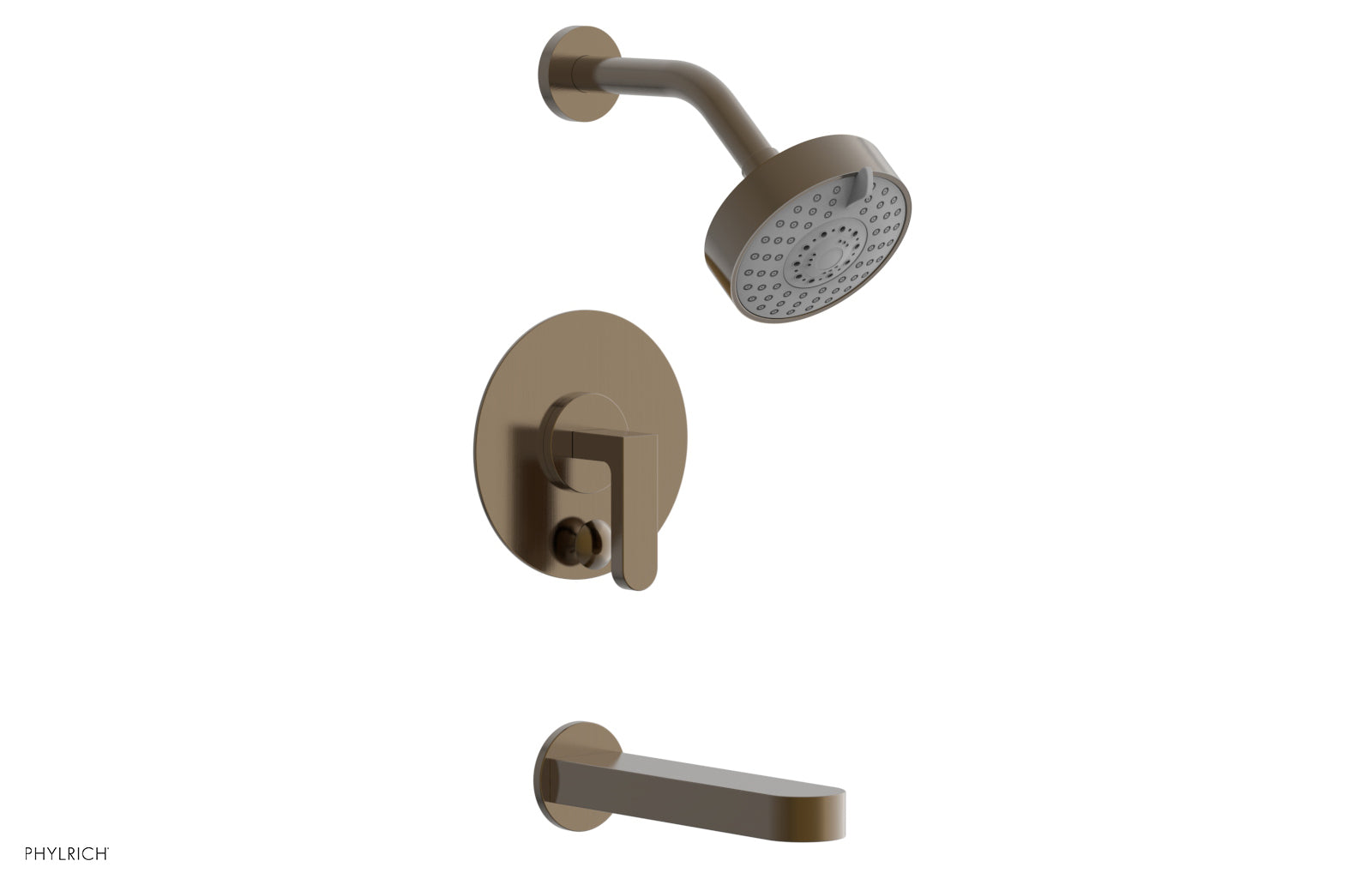 Phylrich ROND Pressure Balance Tub and Shower Set - Lever Handle