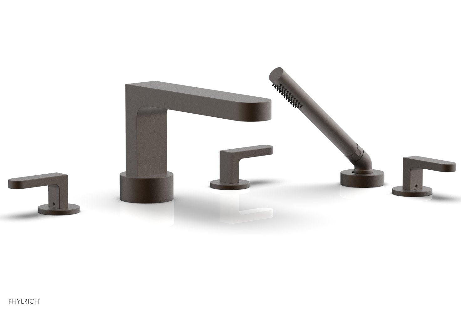 Phylrich ROND Deck Tub Set with Hand Shower - Lever Handles