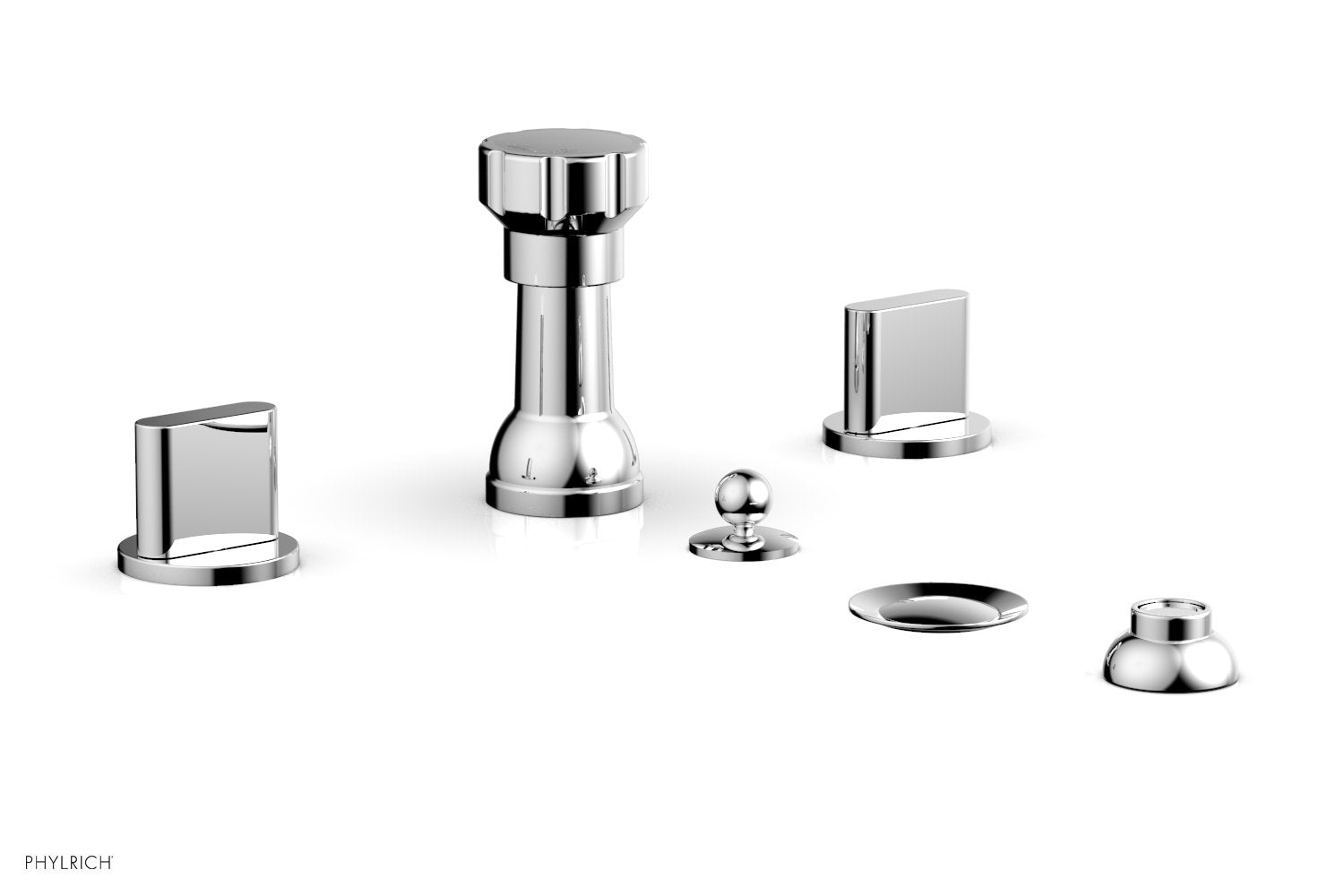polished chrome bidet set