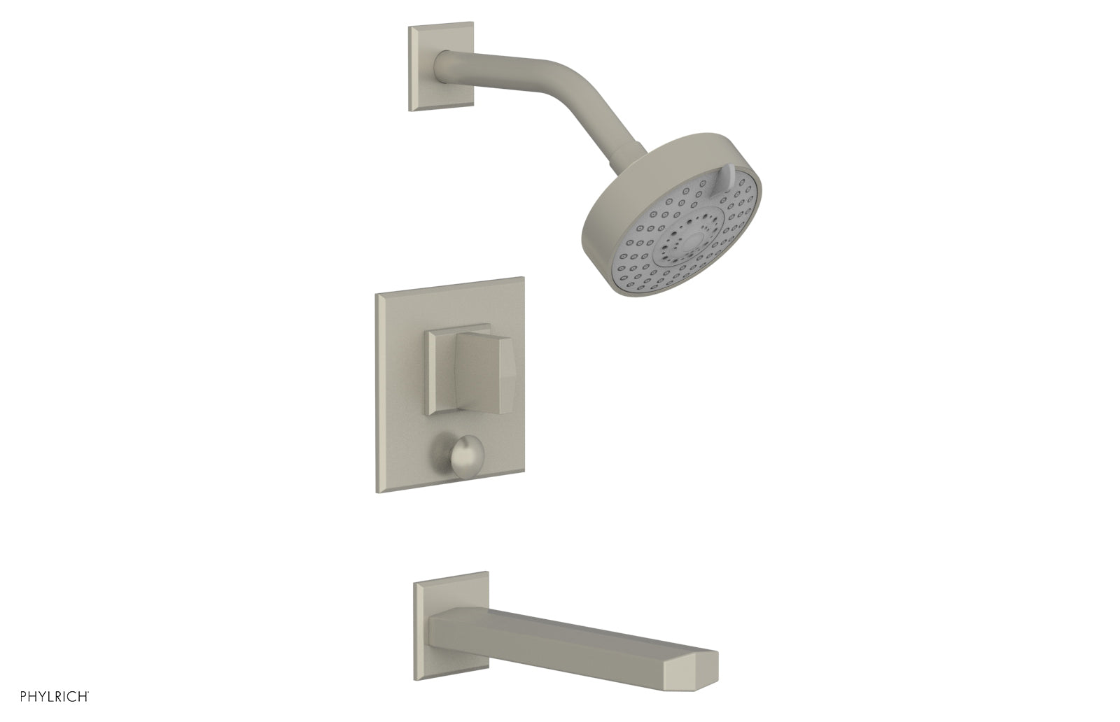Phylrich DIAMA Pressure Balance Tub and Shower Set - Blade Handle