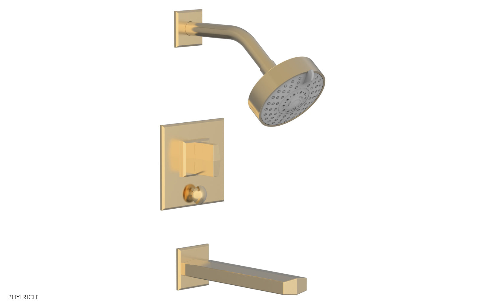 Phylrich DIAMA Pressure Balance Tub and Shower Set - Blade Handle