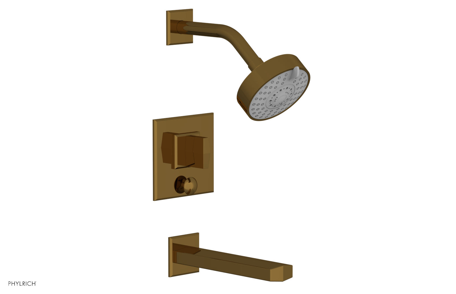 Phylrich DIAMA Pressure Balance Tub and Shower Set - Blade Handle