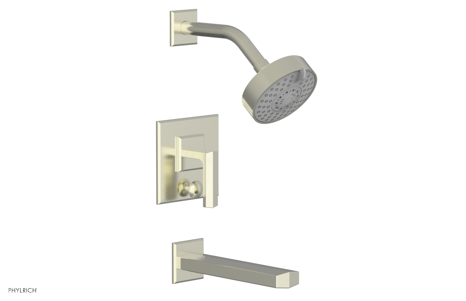 Phylrich DIAMA Pressure Balance Tub and Shower Set - Lever Handle