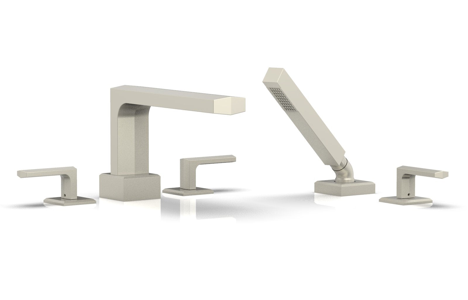 Phylrich DIAMA Deck Tub Set with Hand Shower - Lever Handles