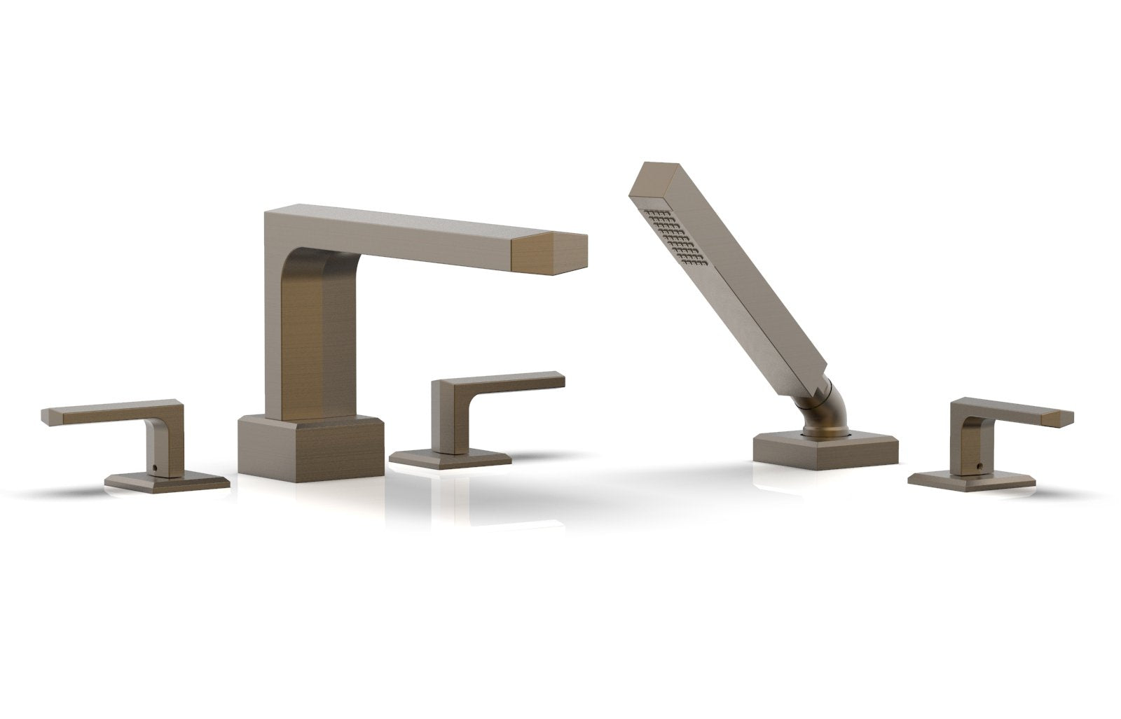 Phylrich DIAMA Deck Tub Set with Hand Shower - Lever Handles