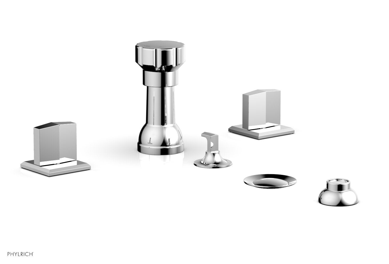 polished chrome bidet set