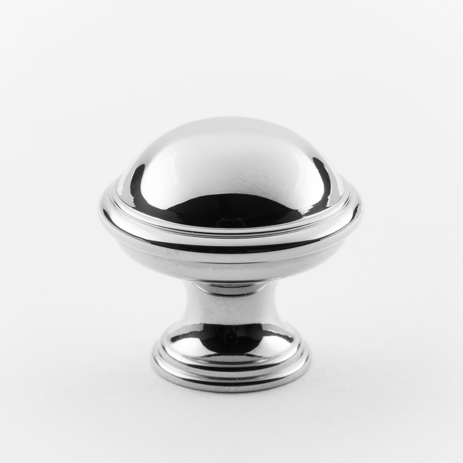 polished chrome knob