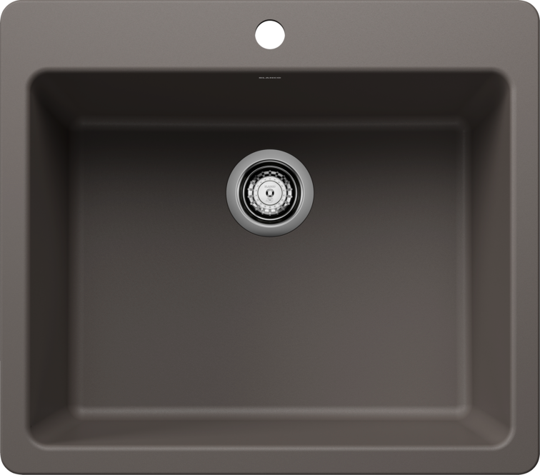 Blanco Liven 25" Single Bowl Dual Mount Sink
