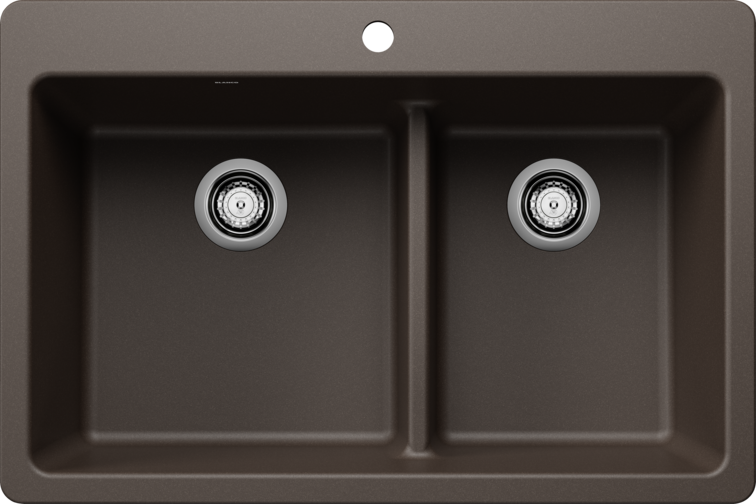 Blanco Liven 1-3/4 Low Divide Dual Mount Sink