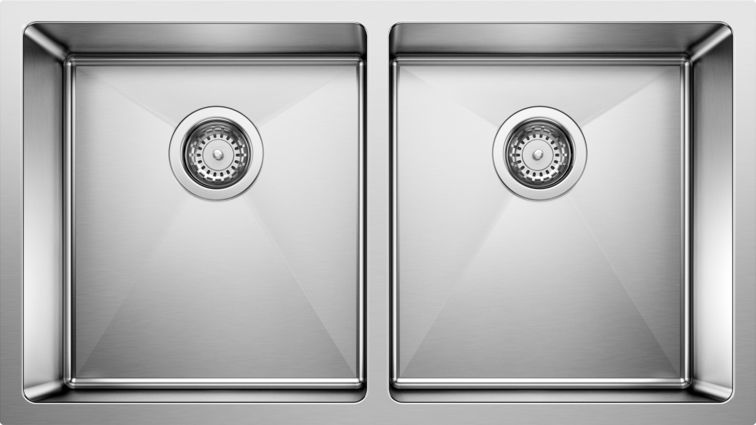 satin polish stainless steel sink