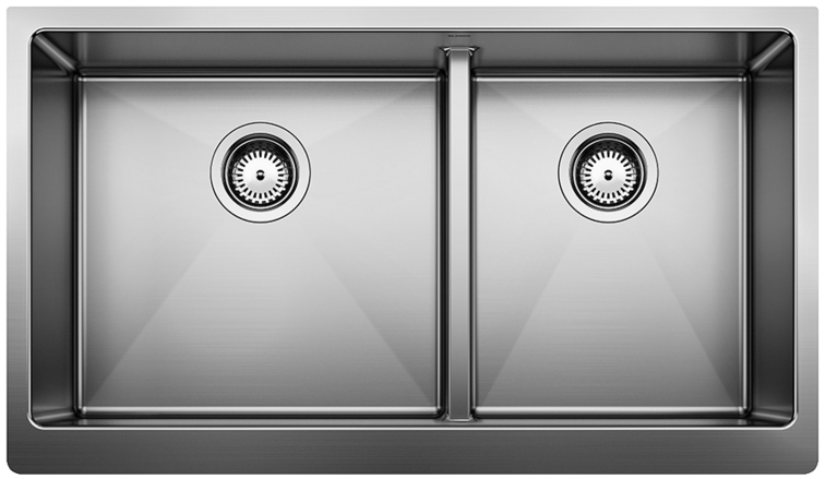 satin polish stainless steel sink