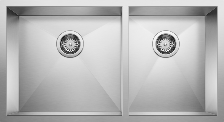 satin polish stainless steel sink