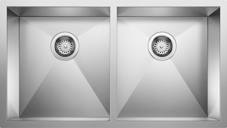 satin polish stainless steel sink