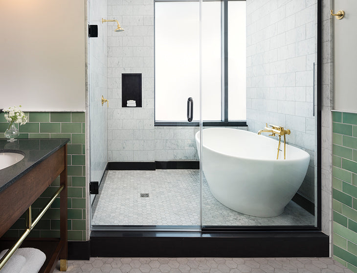 white bathtub