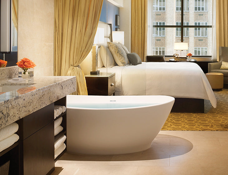 white bathtub