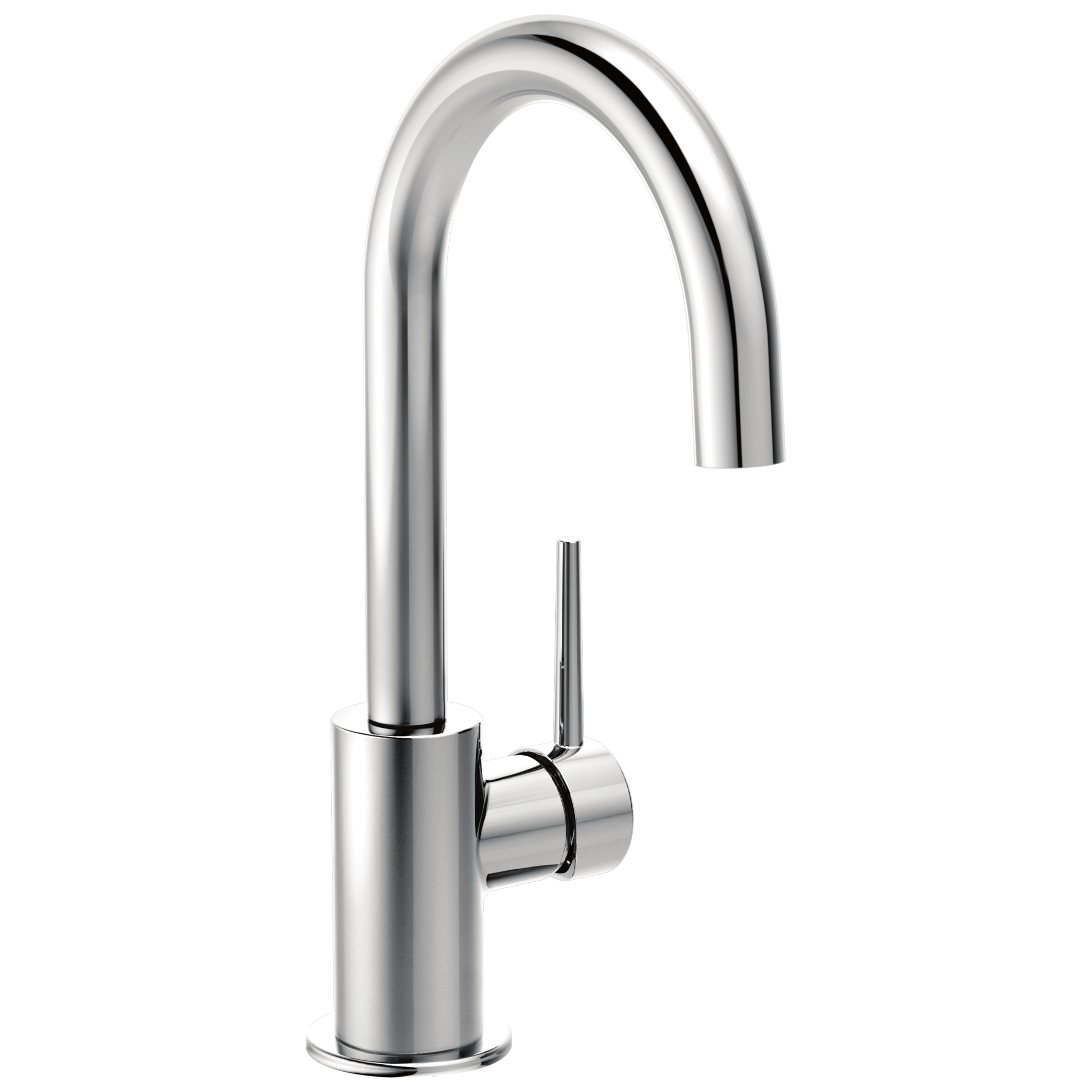 chrome kitchen faucet