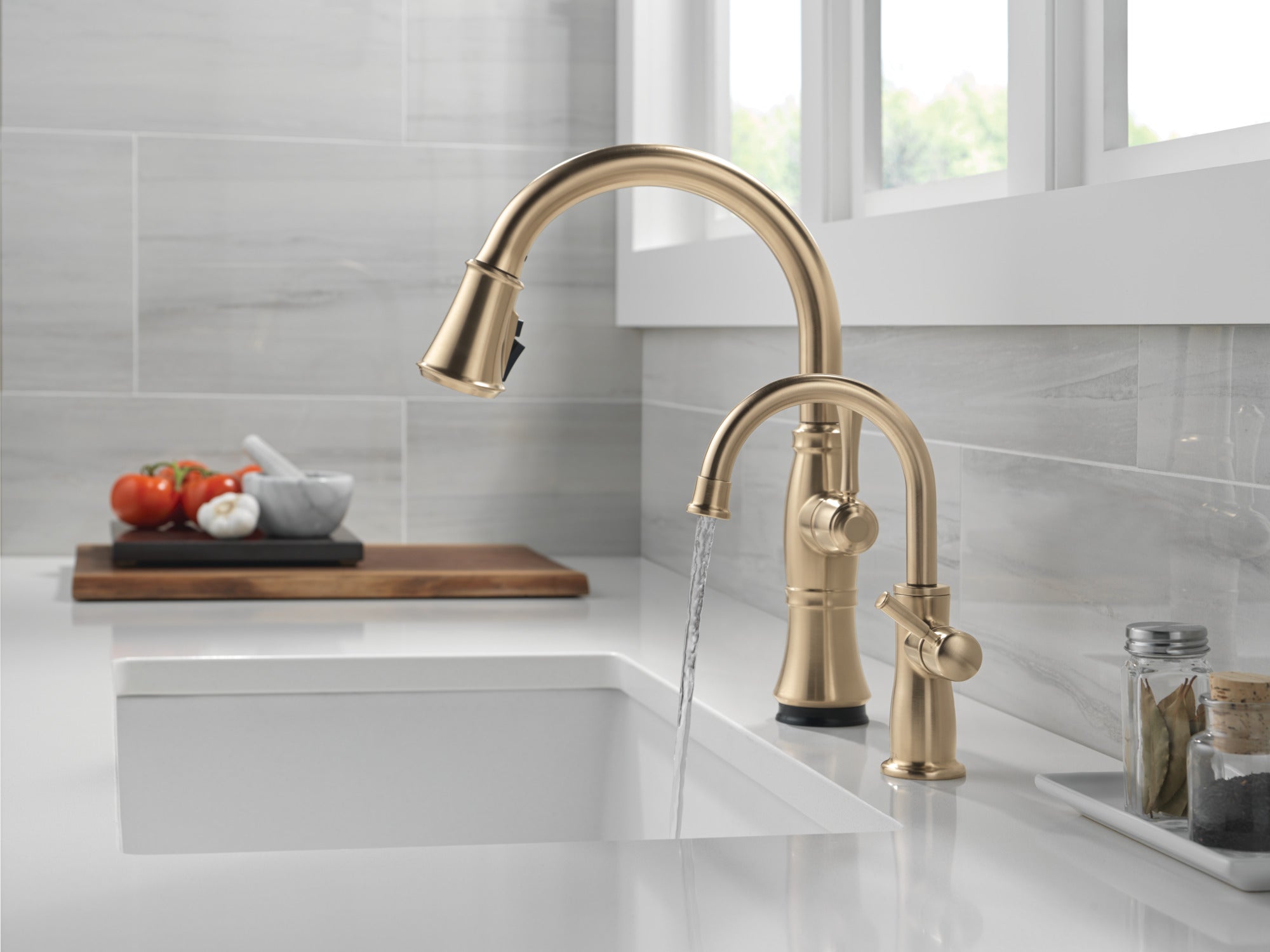 lumicoat champagne bronze kitchen faucet