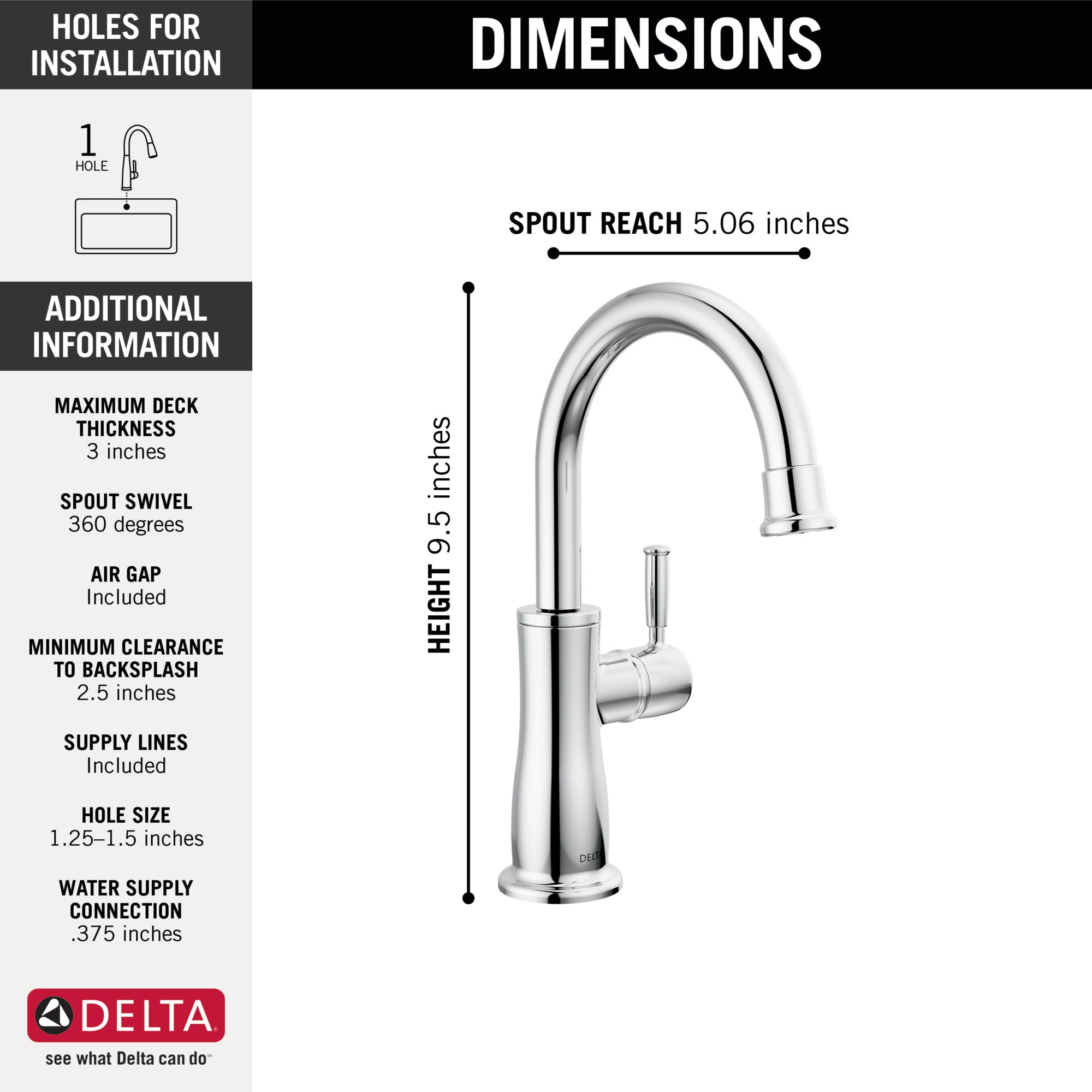 chrome kitchen faucet